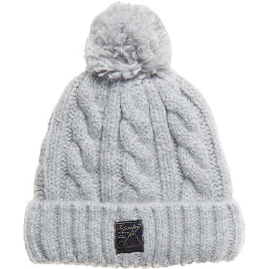 Superdry Γυναικείο σκουφάκι Tweed Cable Beanie